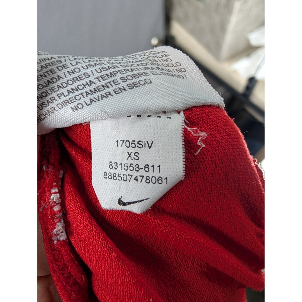 Nike Womens Dry Fit Red White Running Shorts 848276-657 Size XS - Picture 7 of 8
